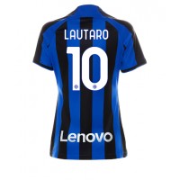 Inter Milan Lautaro Martinez #10 Hjemmebanetrøje Dame 2022-23 Kortærmet